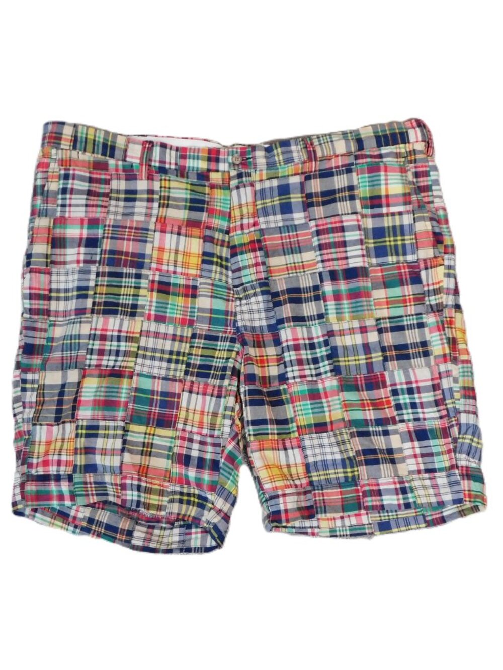Polo Ralph Lauren Patchwork Madras Shorts | Classic Fit | Preppy | EUC | 44B - Picture 4 of 9